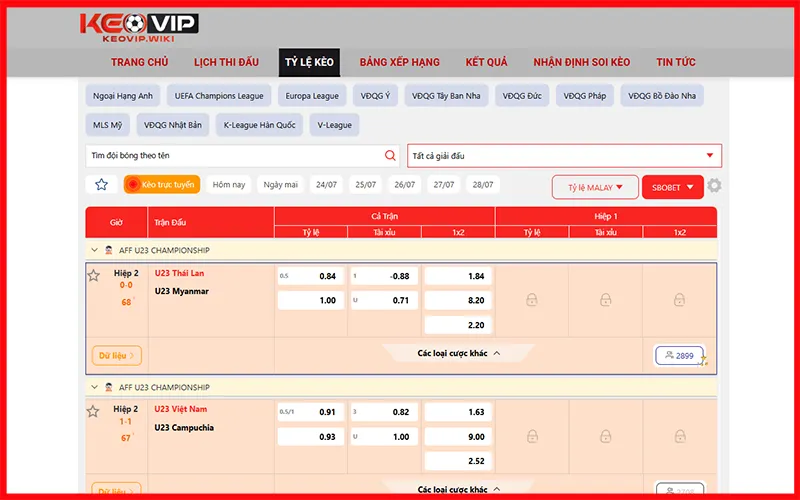 Phân tích kèo nhà cái KEOVIP dựa trên dữ liệu trận đấu và tỷ lệ realtimeAlt: Giới thiệu KEOVIP và hệ thống thống kê dữ liệu kèo bóng đá hôm nay